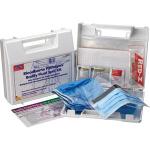 24-Piece Bloodborne Pathogen/Body Fluid Spill Kit, Plastic Case